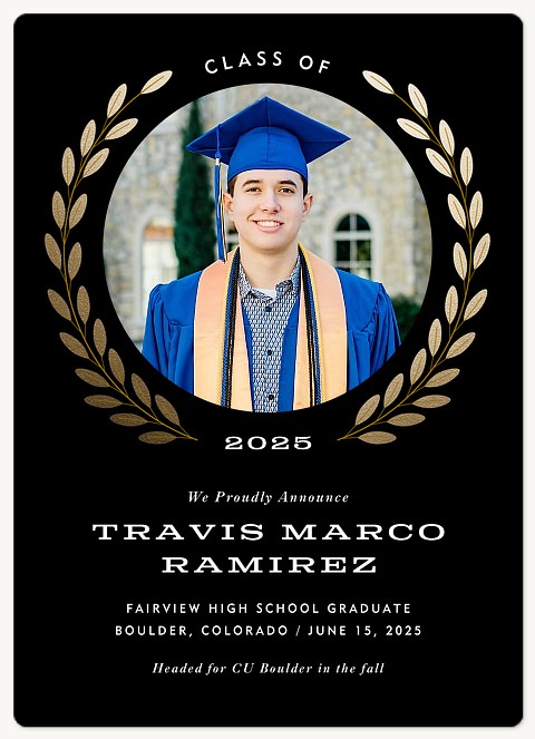 Noble Laureate Graduation Announcements