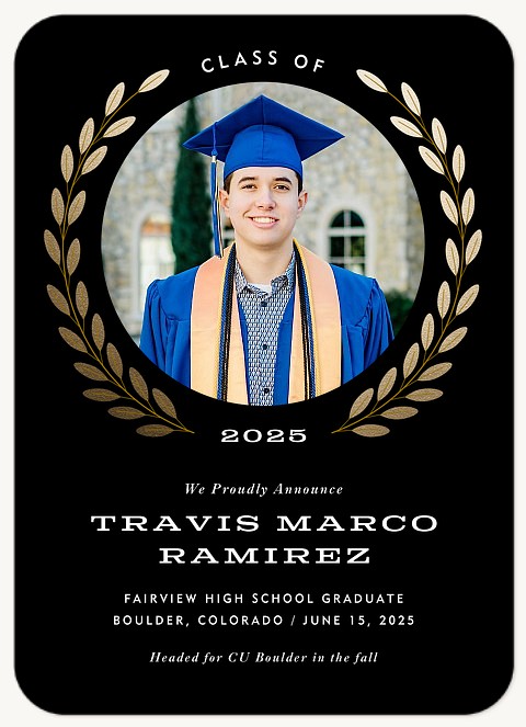 Noble Laureate Graduation Announcements