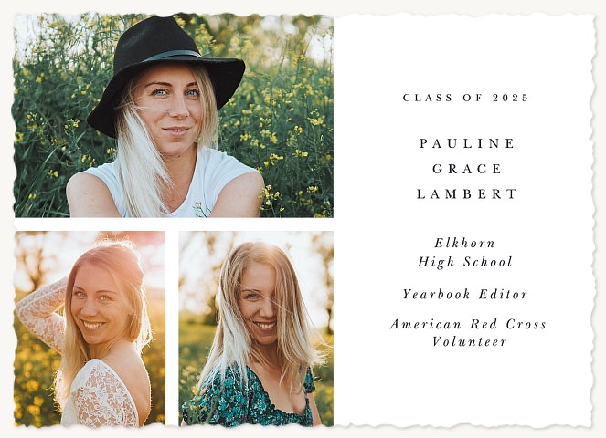 Elegant Achievements Graduation Announcements