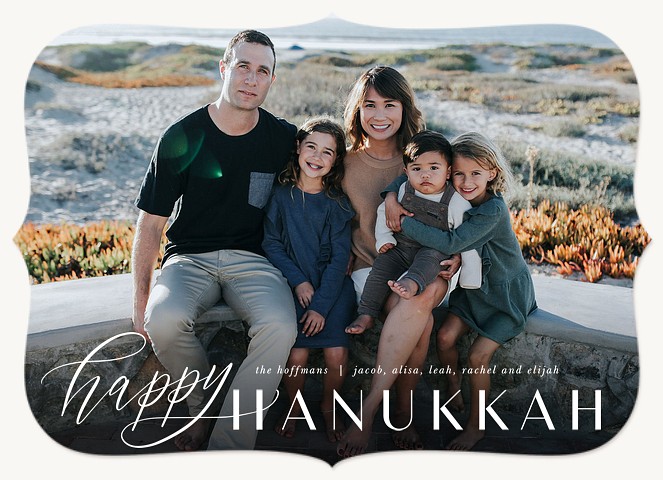 Happy Script Hanukkah Cards