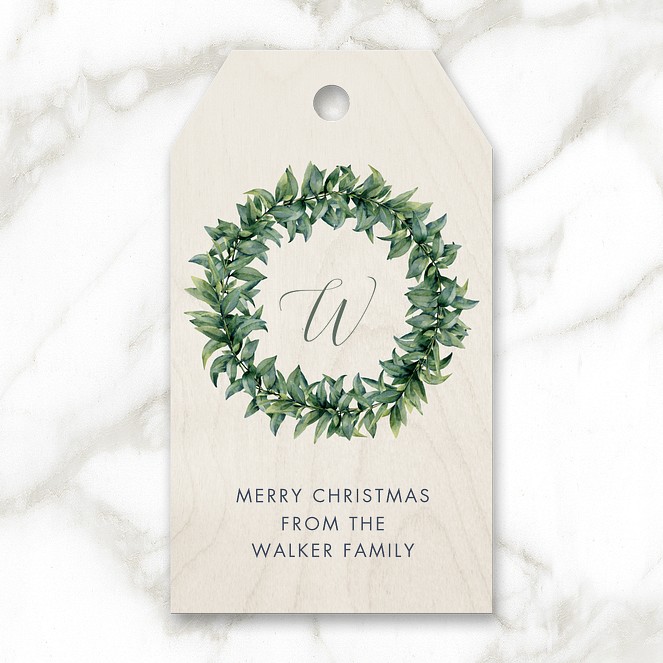 Eucalyptus Wreath Custom Gift Tags