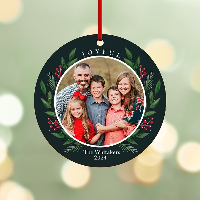 Joyful Botanicals Personalized Ornaments