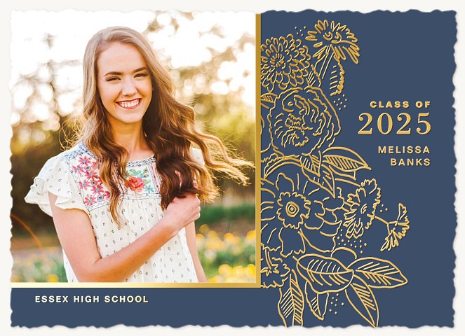 Gilded Garden Graduation Cards