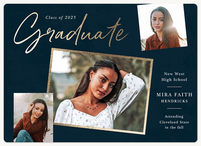 Textured Collage Graduation Cards