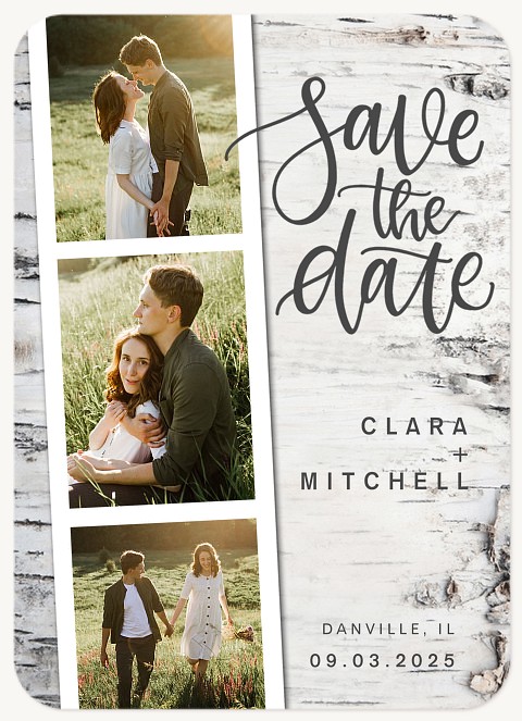 Rustic Trio Save the Date Cards