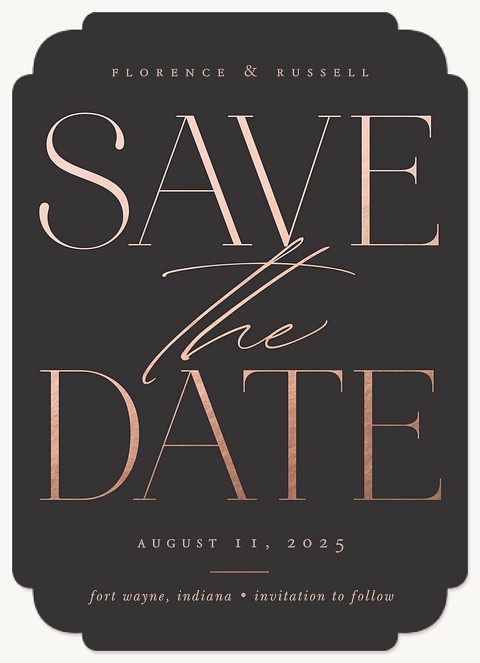 Classic Tradition Save the Date Cards