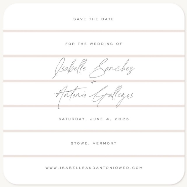 Modern Lines Save the Date Cards