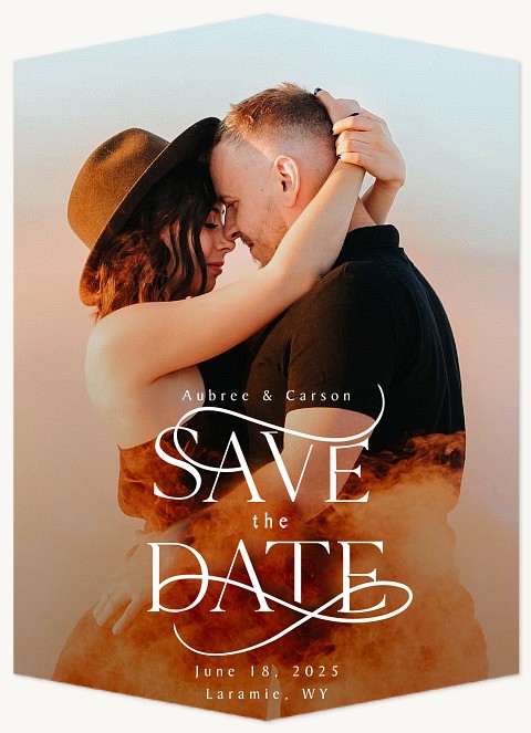 Embellished Greeting Save the Date Cards