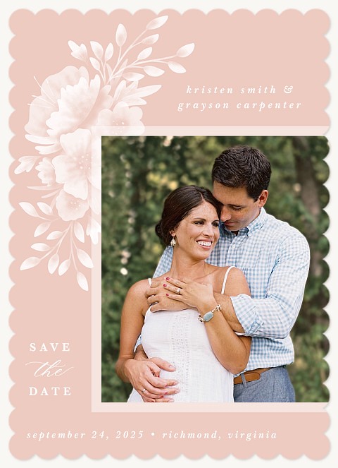 Timeless Florals Save the Date Cards