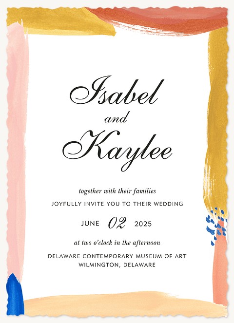 Modern Mix Wedding Invitations