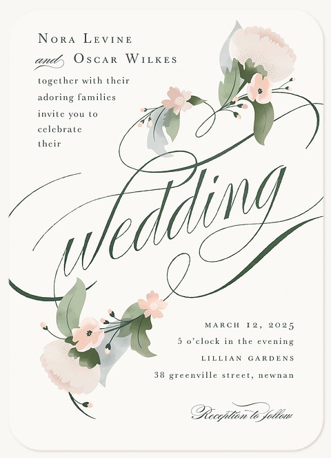 Soft Spring Wedding Invitations