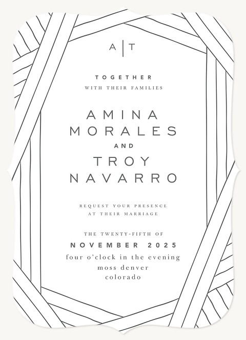 Modern Geometric Wedding Invitations