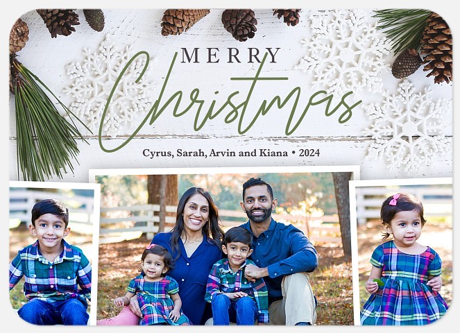 Homespun Holiday Holiday Photo Cards