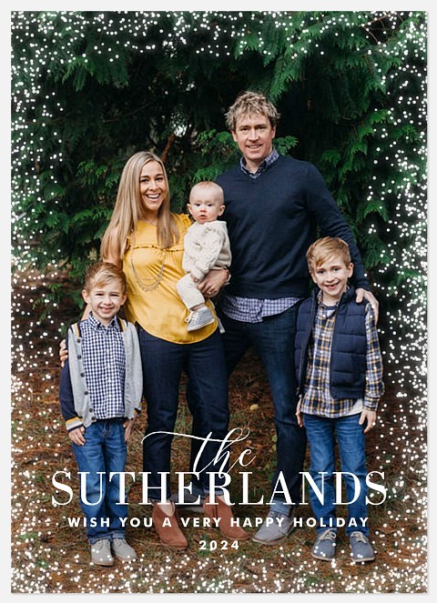 Frosted Window Holiday Photo Cards