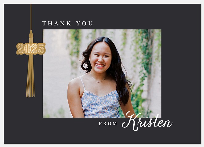 Golden Tassel Thank You Cards 