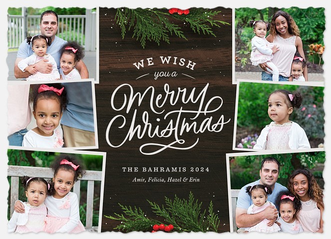 Idyllic Wishes Holiday Photo Cards