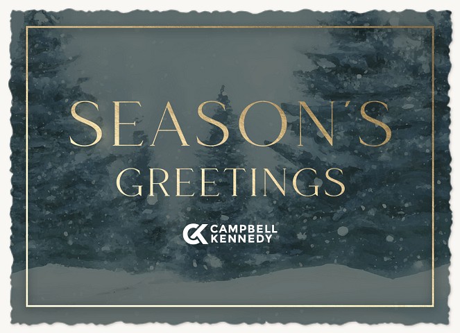Winter Flurries Business Holiday Cards