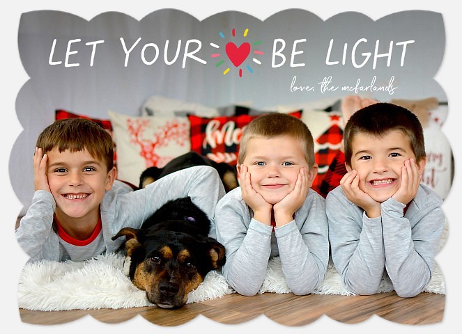 Heart So Light Holiday Photo Cards