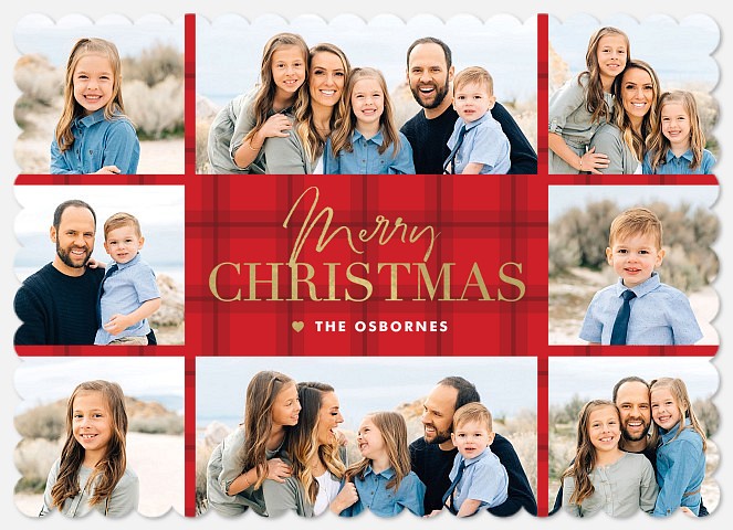 Tartan Album Holiday Photo Cards