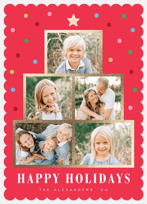 Tree Tier Holiday Photo Cards