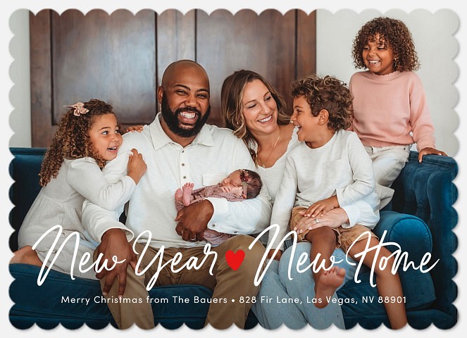 New Year New Home Holiday Photo Cards