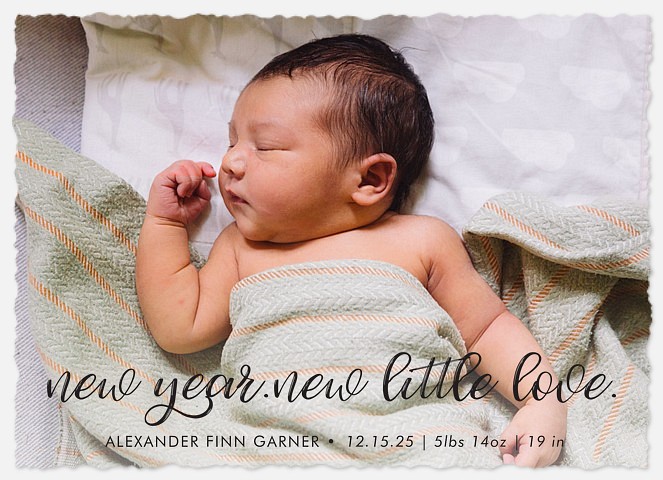 New Little Love Baby Birth Announcements