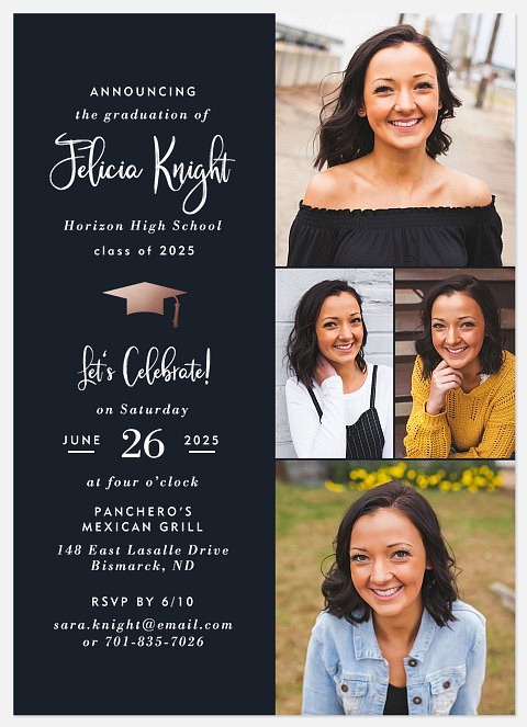 Vertical Banner Graduation Cards