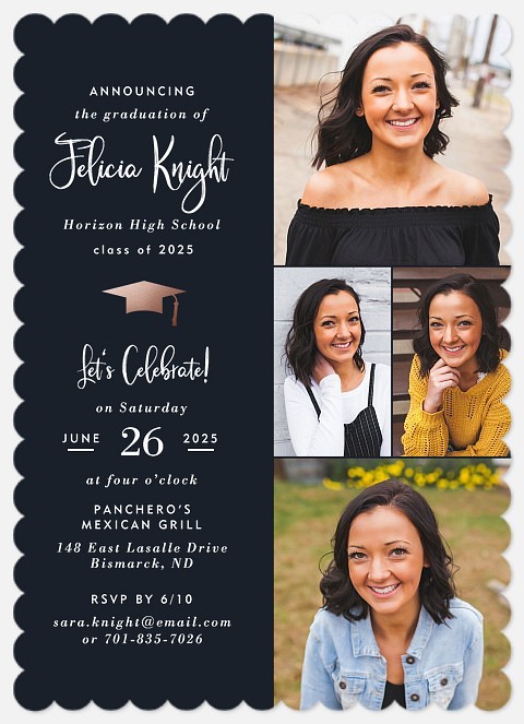 Vertical Banner Graduation Cards