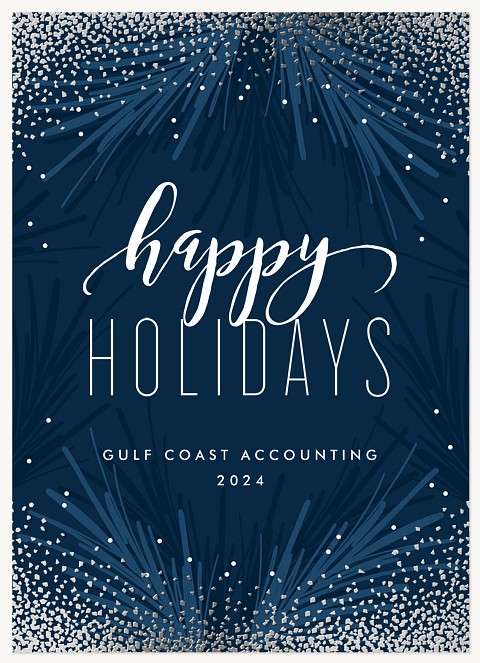 Layered Pines Business Holiday Cards