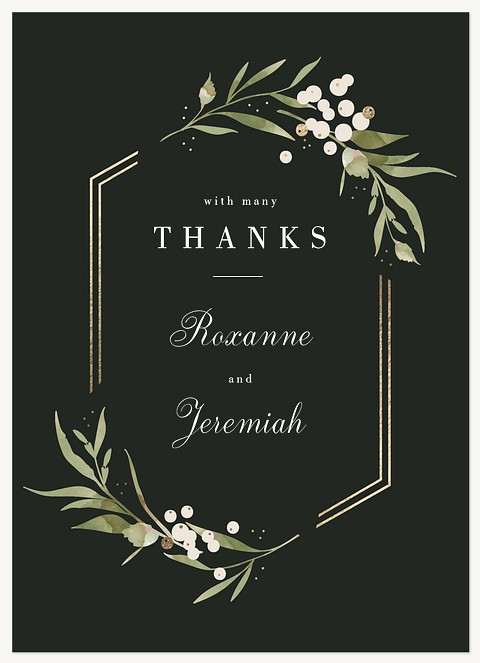 Sonoma Valley Wedding Thank You Cards