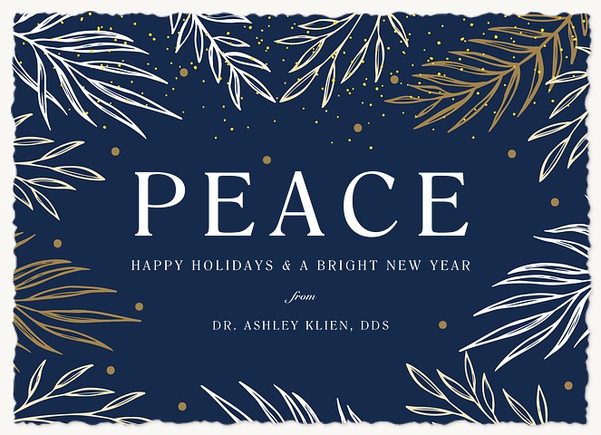 Laurel Branches Business Holiday Cards