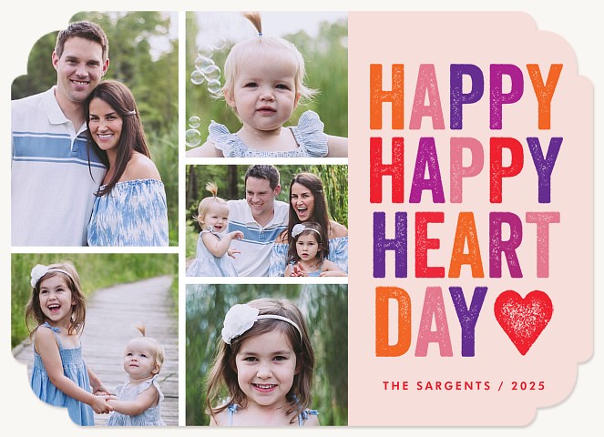 Happy Heart Valentines Cards