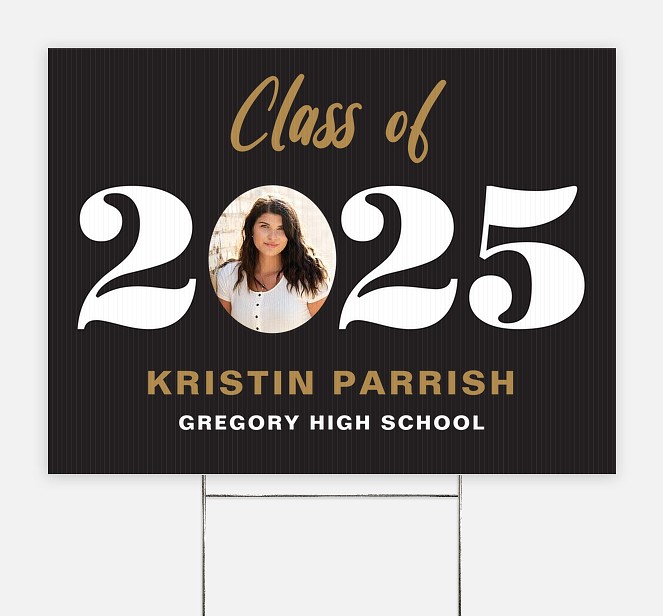 Bold Year Graduation Yard Signs