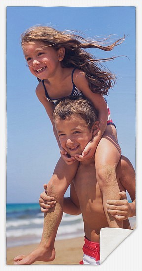 Classic Single Photo Custom Beach Towels