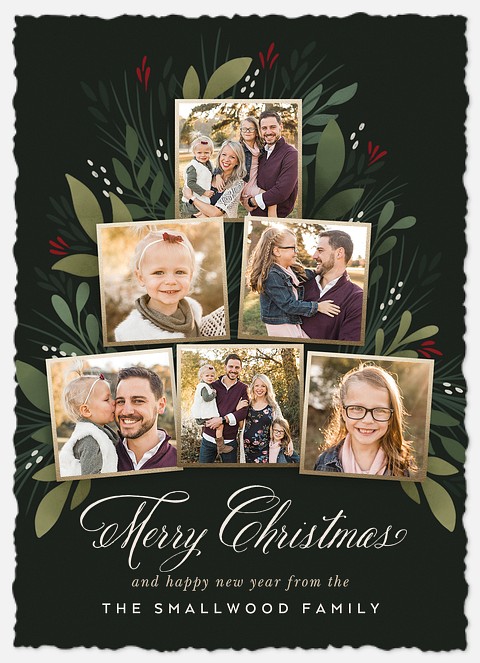 Elegant Snapshots Holiday Photo Cards