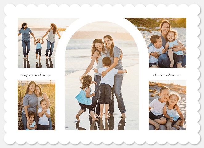  Classic Arch Photo Christmas Cards