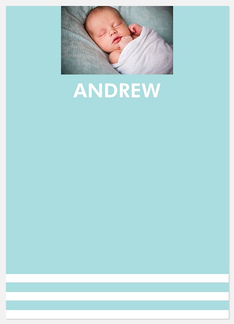 His Perfect Stripes Thank You Cards for Babies