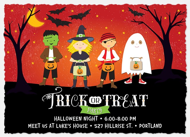 Spooky Adventure Halloween Photo Cards