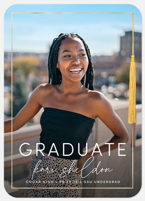 Tassel Frame Graduation Cards