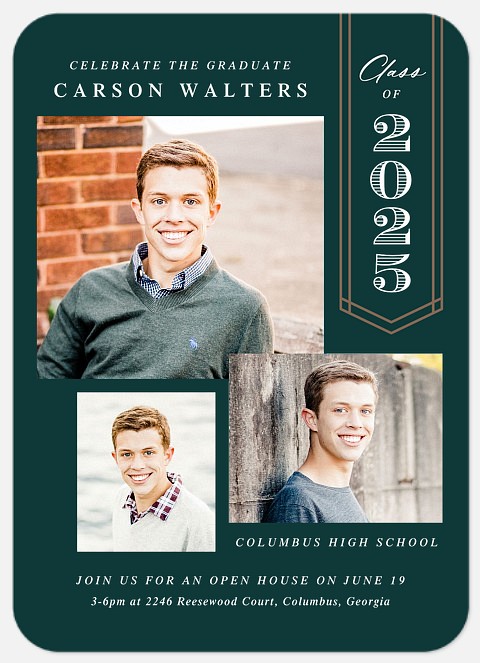Honored Pennant Graduation Cards