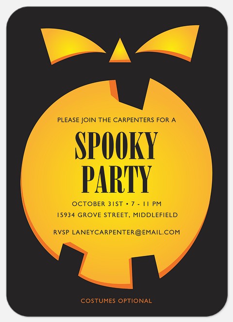 Ghastly Glow Halloween Photo Cards