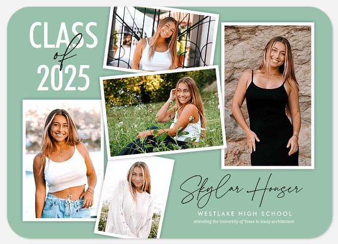 Scattered Collection Graduation Announcements