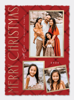 Plaid Glam Card