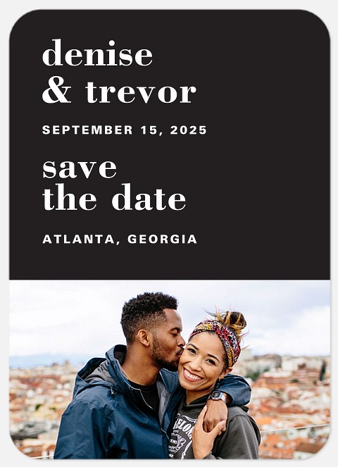 Simply Modern Save the Date Photo Cards