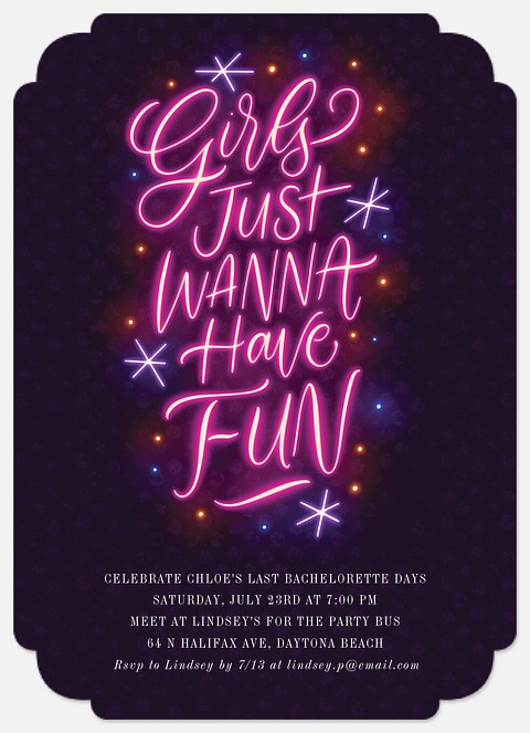 Fun Times Bridal Shower Invitations