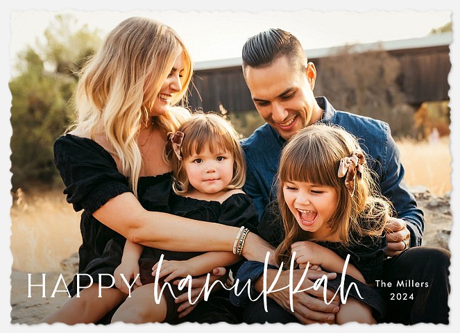 Mixed Text Hanukkah Photo Cards