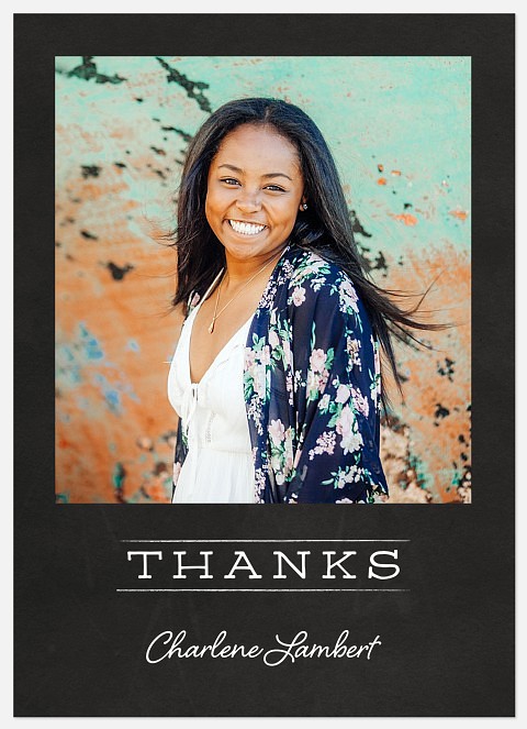 School Chalkboard Thank You Cards for Kids