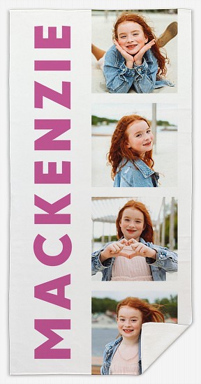 Contemporary Collage Custom Beach Towels