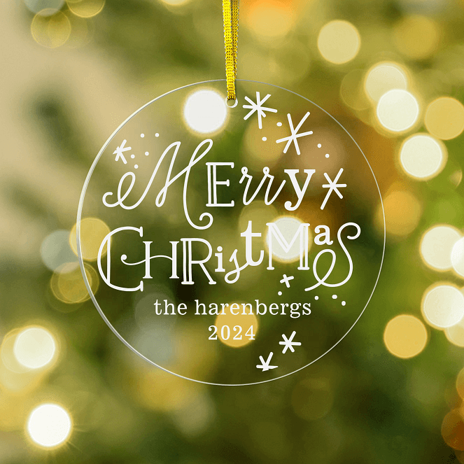 Merry Letters Personalized Ornaments