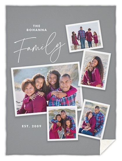 Family Album Custom Free Blankets